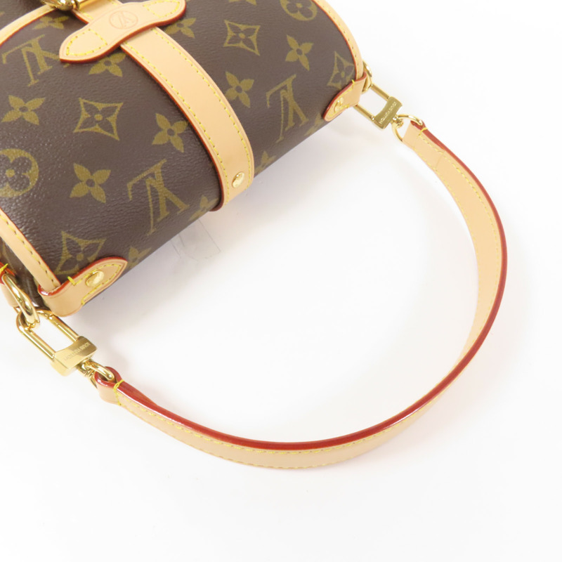 LOUIS VUITTON Monogram Saumur BB金扣手挽肩背兩用袋-6
