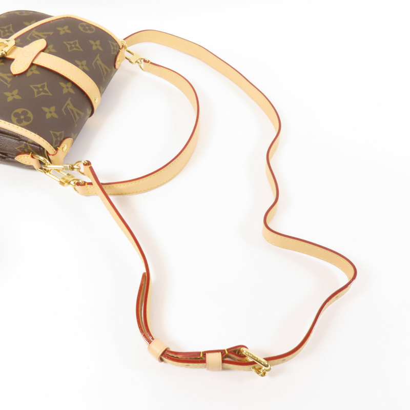 LOUIS VUITTON Monogram Saumur BB金扣手挽肩背兩用袋-7