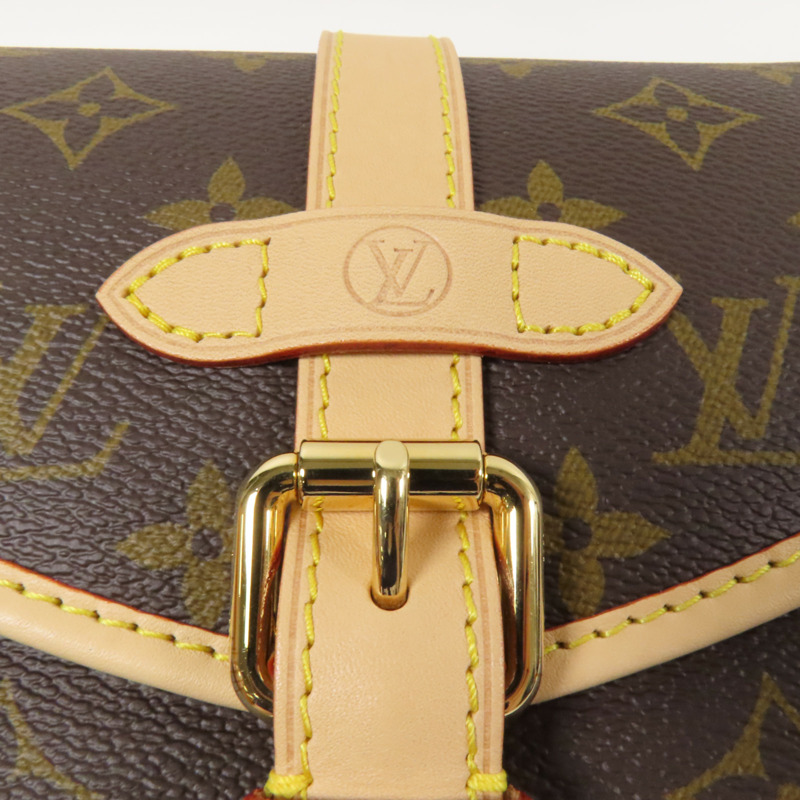 LOUIS VUITTON Monogram Saumur BB金扣手挽肩背兩用袋-14