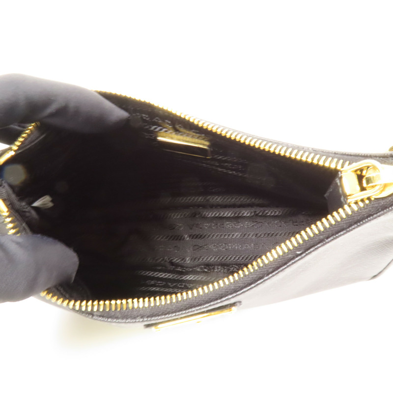 PRADA Saffinao皮革金扣手挽肩背兩用袋-4