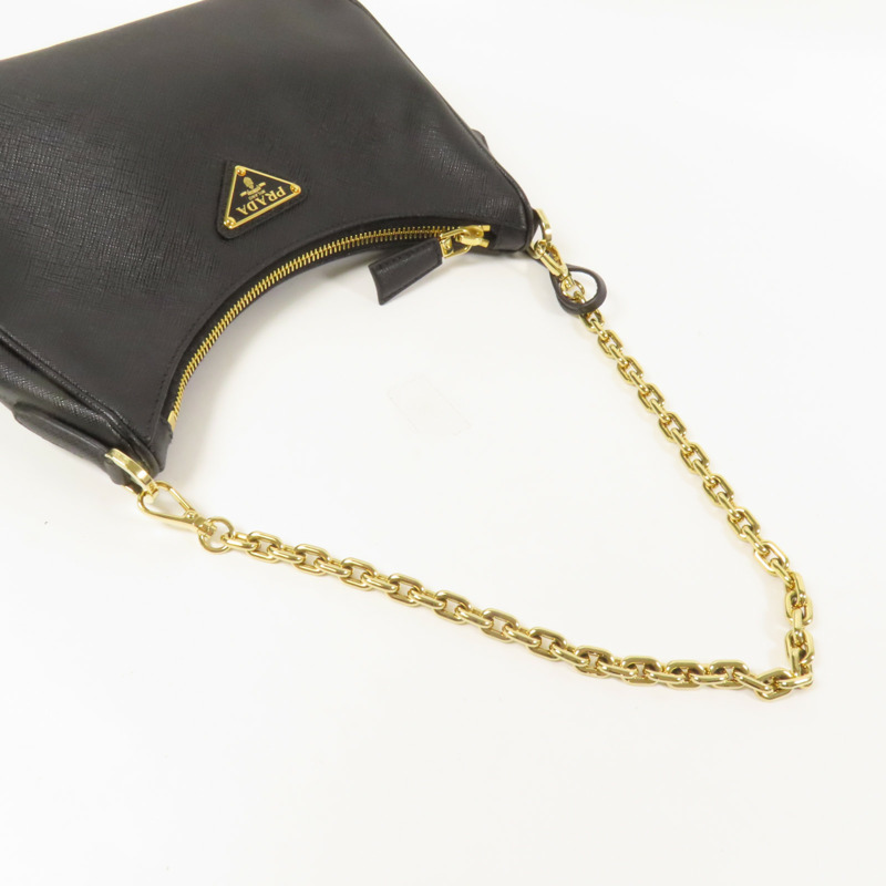 PRADA Saffinao皮革金扣手挽肩背兩用袋-6