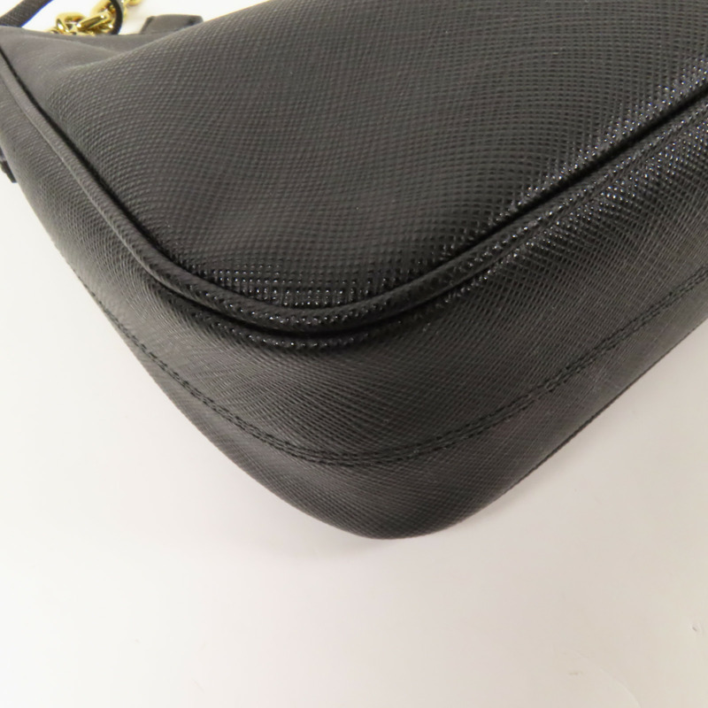 PRADA Saffinao皮革金扣手挽肩背兩用袋-8