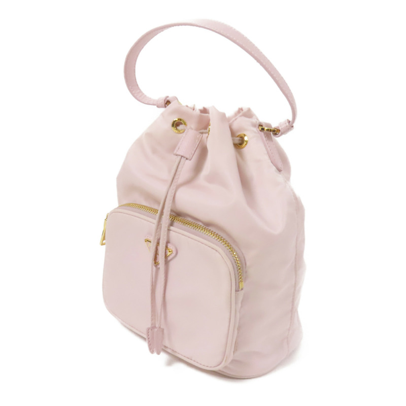 PRADA 尼龍Duet Re-Nylon Bucket Bag金扣手挽肩背袋兩用袋-2