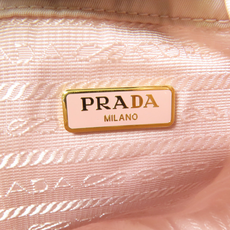 PRADA 尼龍Duet Re-Nylon Bucket Bag金扣手挽肩背袋兩用袋-5