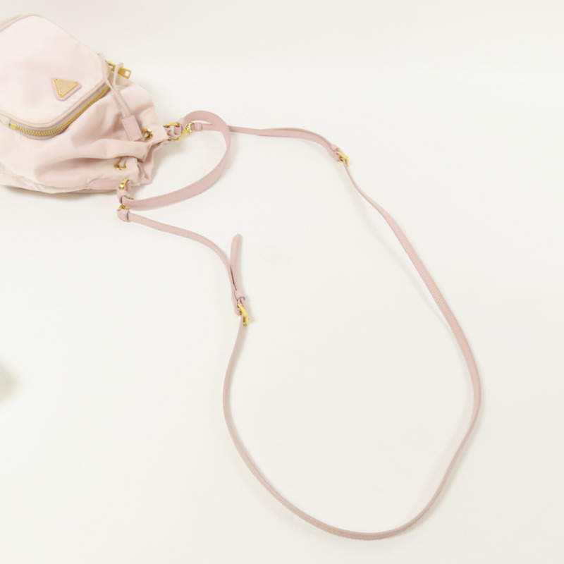 PRADA 尼龍Duet Re-Nylon Bucket Bag金扣手挽肩背袋兩用袋-6
