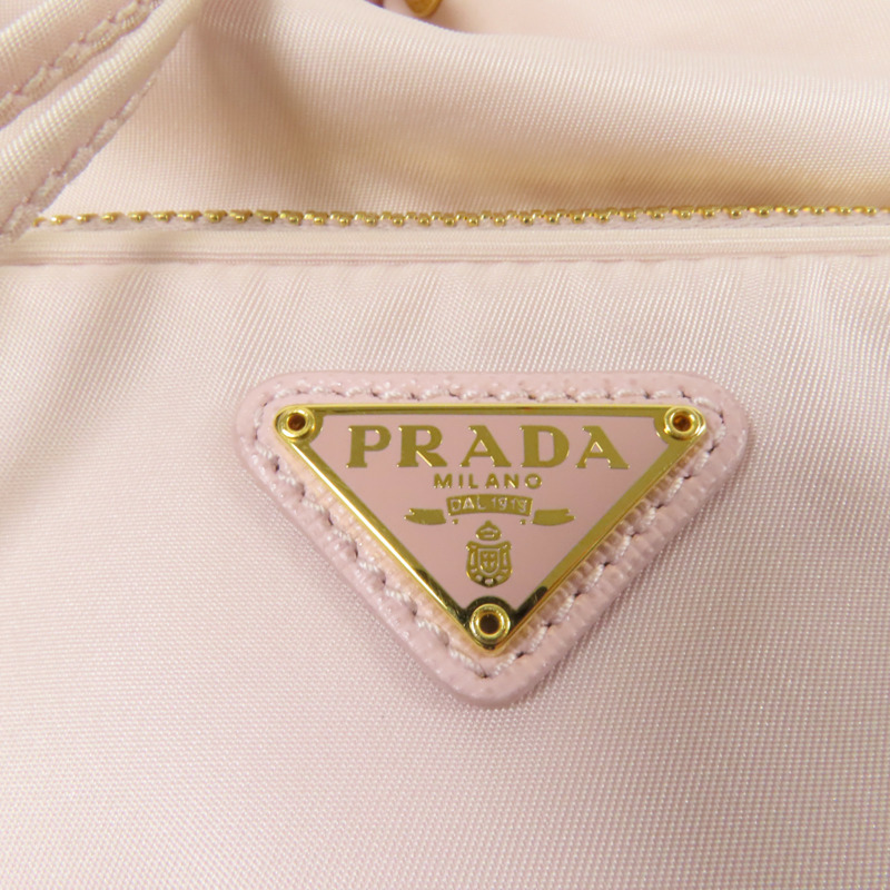PRADA 尼龍Duet Re-Nylon Bucket Bag金扣手挽肩背袋兩用袋-14
