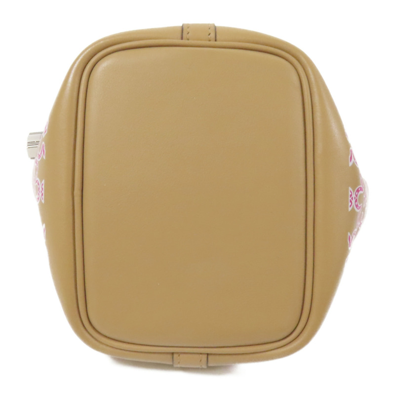 HERMES Swift皮革Micro Picotin Daisy 14銀扣手挽袋Chai-3