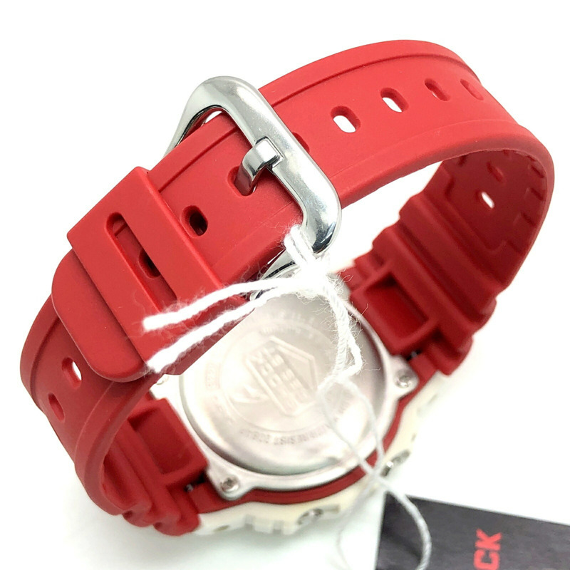 G-SHOCK CASIO DW-5600TB-4A THROW BACK 1983 腕錶 白色 x 紅色 EL 2017 年 11 月發售 三國丘店 ITIVASJRHGAC-6