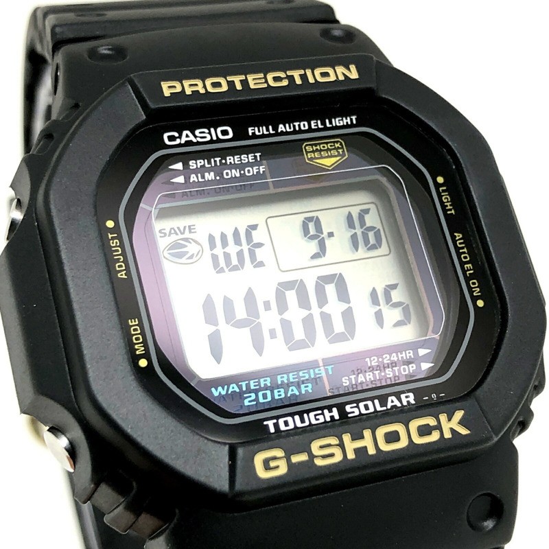 G-SHOCK CASIO G-5600-9 強韌太陽能手錶 金色版 方形設計 黑色 2002年9月 三國丘店 IT1EMEWJFUYE-3