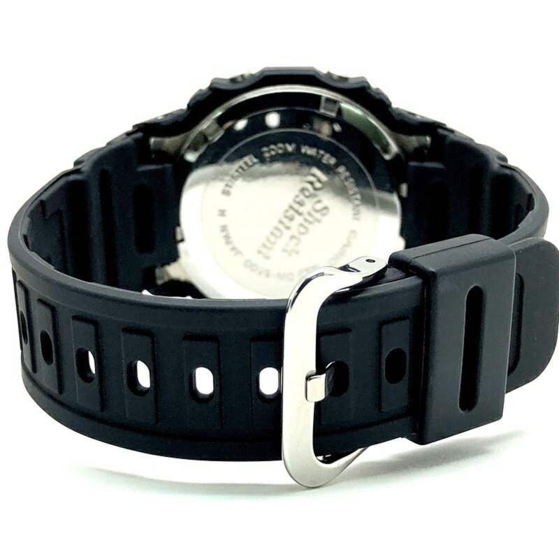 G-SHOCK CASIO DW-5600C-1 M691 手錶，CASIO 官方修復，國內 20 巴速度型號，無階梯式錶圈，旋入式錶背，鏡面拋光，微型燈泡，80 年代，1987 年 6 月發售，三國丘店，IT1IT8P0525G-5