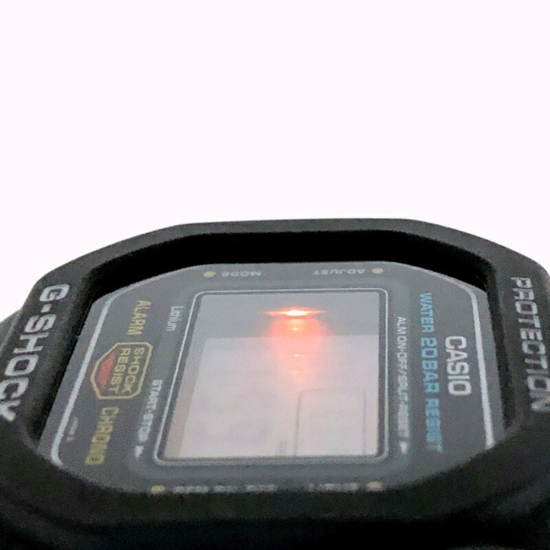 G-SHOCK CASIO DW-5600C-1 M691 手錶,CASIO 官方修復,國內 20 巴速度型號,無階梯式錶圈,旋入式錶背,鏡面拋光,微型燈泡,80 年代,1987 年 6 月發售,三國丘店,IT1IT8P0525G-8