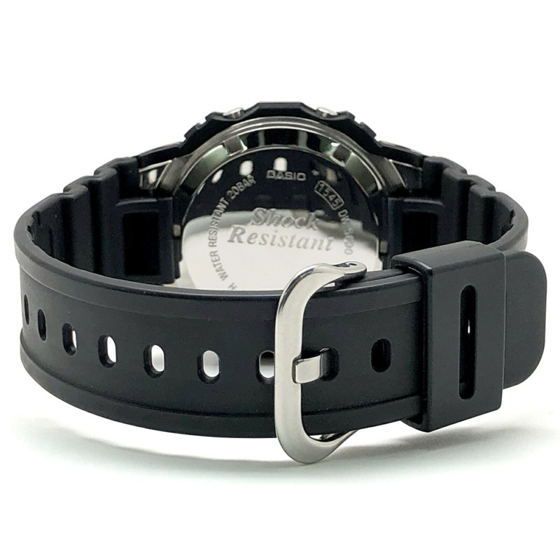 G-SHOCK CASIO DW-5000-1 手錶，復刻初代 DW-5000C，螺旋式後蓋 EL 背光，2001 年 3 月發售，三國丘店 ITWHHXGDC8KG-5