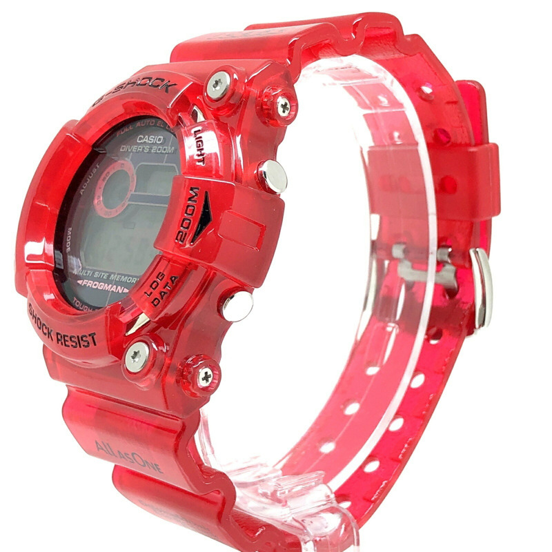 G-SHOCK CASIO FROGMAN 入るくどど2003手錶 GW-203K-4 糖果紅 鏤空 堅固耐用 太陽能 9代入るくどど型號 6月發售 三國丘店 ITL3FEU65GH2-2