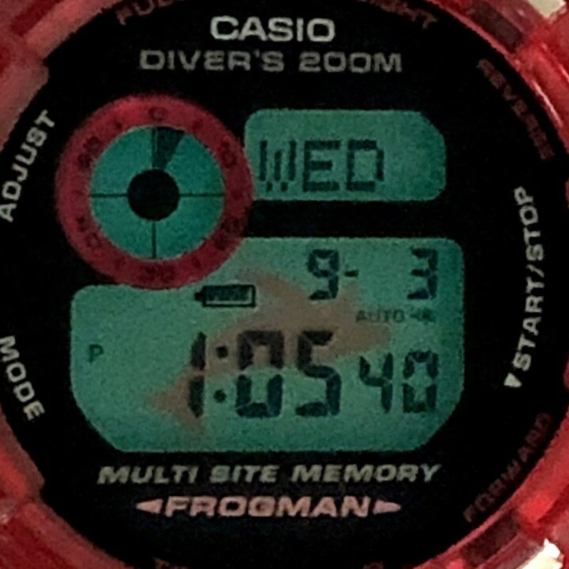 G-SHOCK CASIO FROGMAN 入るくどど2003手錶 GW-203K-4 糖果紅 鏤空 堅固耐用 太陽能 9代入るくどど型號 6月發售 三國丘店 ITL3FEU65GH2-8