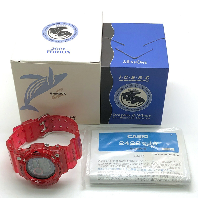 G-SHOCK CASIO FROGMAN 入るくどど2003手錶 GW-203K-4 糖果紅 鏤空 堅固耐用 太陽能 9代入るくどど型號 6月發售 三國丘店 ITL3FEU65GH2-9