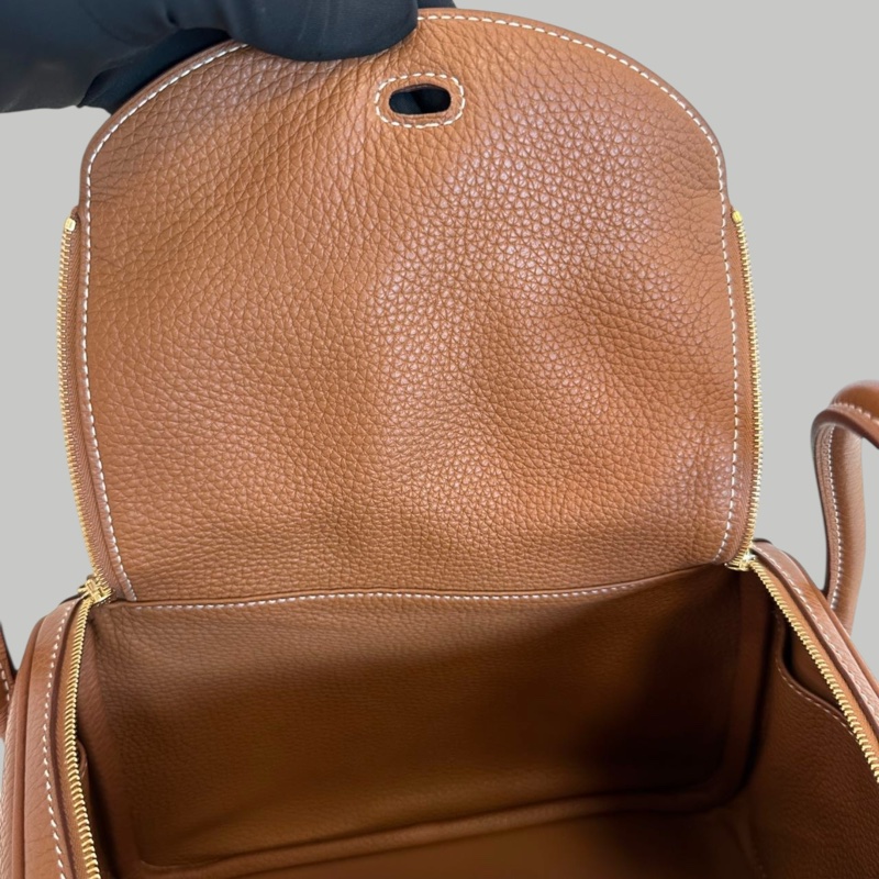 Hermes lindy 26 金棕金扣-11