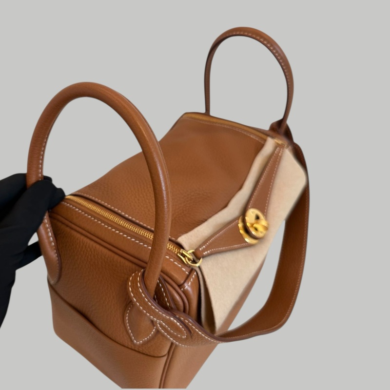 Hermes lindy 26 金棕金扣-14