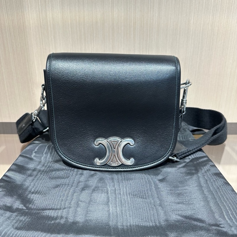 CELINE赛琳 Triomphe 凯旋门标 单肩斜挎包-5