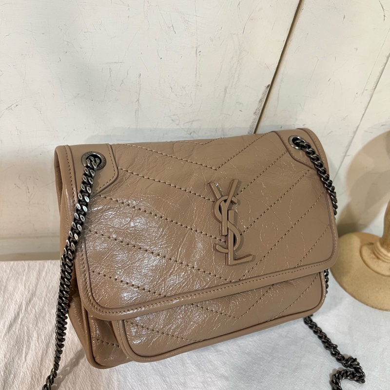 ෆ YSL Niki Baby 奶茶棕🧋🧸有D扣-4