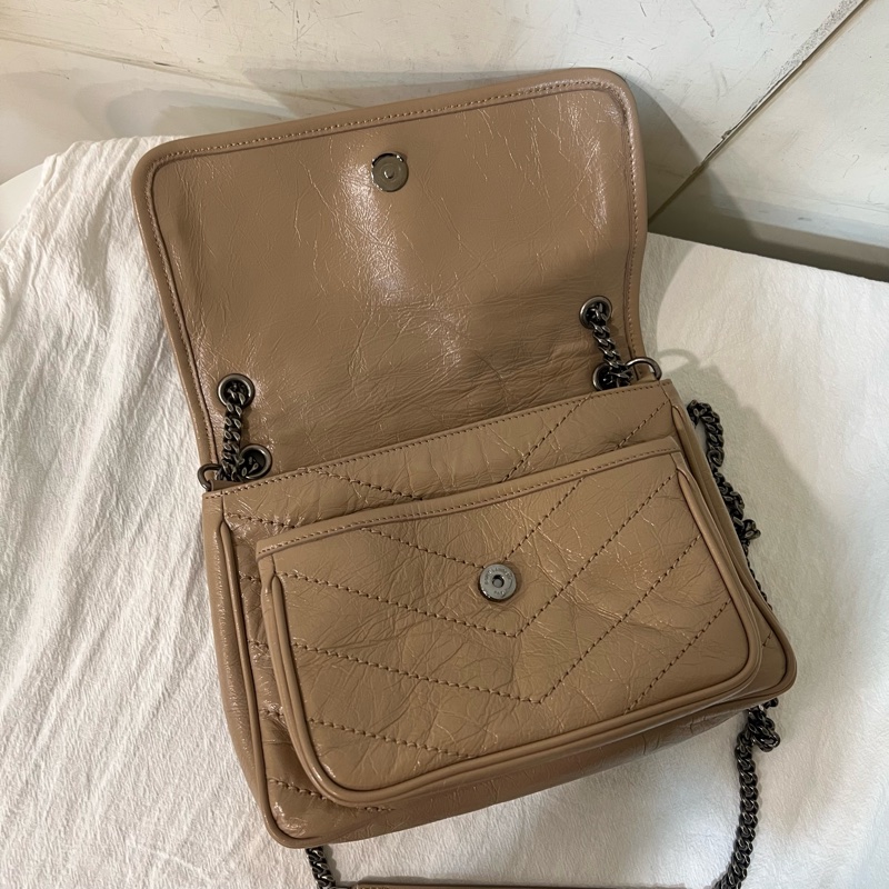 ෆ YSL Niki Baby 奶茶棕🧋🧸有D扣-22