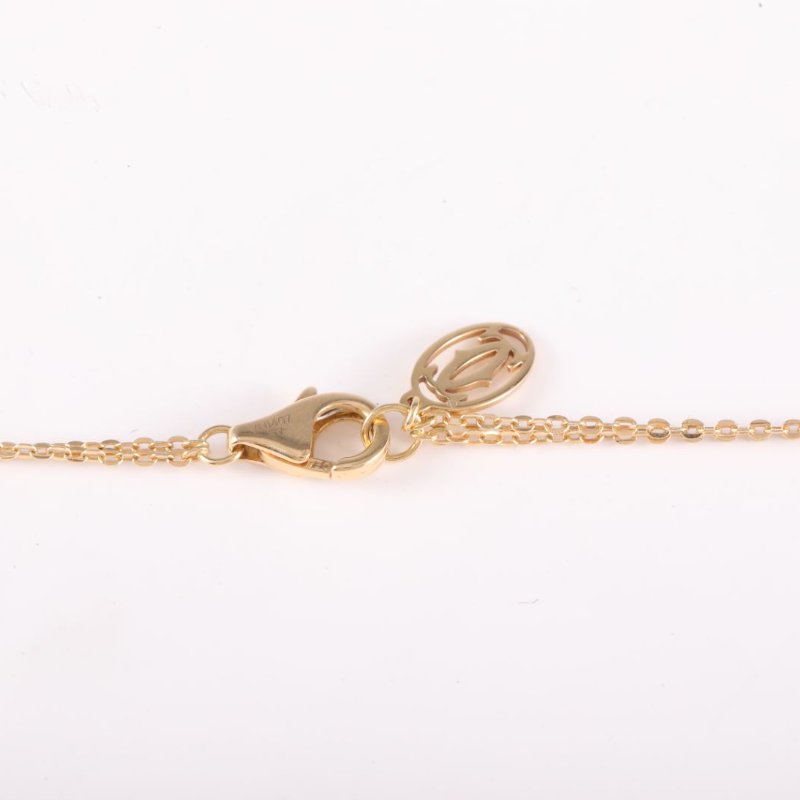 Trinity三色金三環雙鏈 18K黃金/18K白金/18K玫瑰金 項鍊-4