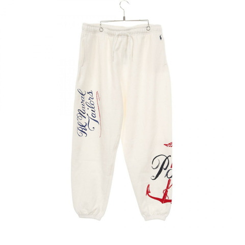 POLO RALPH LAUREN 航海標誌羊毛運動褲棉質白色 #L 女款