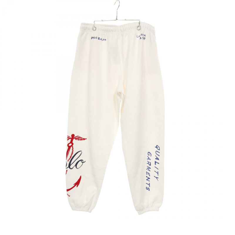 POLO RALPH LAUREN 航海標誌羊毛運動褲棉質白色 #L 女款-1