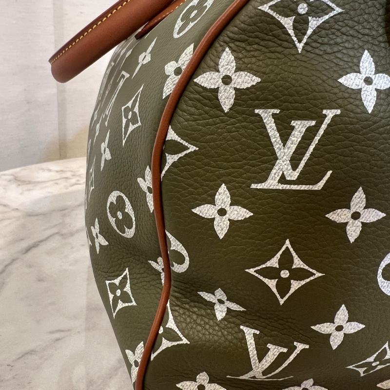 LV 墨綠小牛皮Speedy P9 30手提斜背波士頓包M15241-7