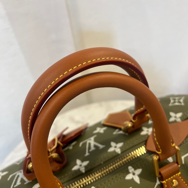 LV 墨綠小牛皮Speedy P9 30手提斜背波士頓包M15241-11