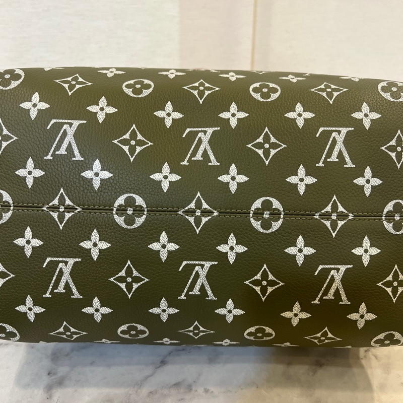 LV 墨綠小牛皮Speedy P9 30手提斜背波士頓包M15241-14