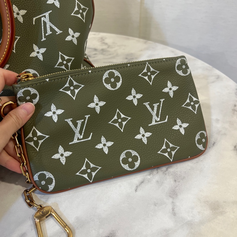 LV 墨綠小牛皮Speedy P9 30手提斜背波士頓包M15241-22