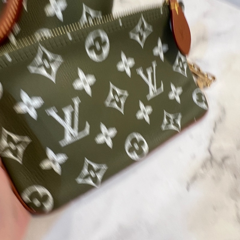LV 墨綠小牛皮Speedy P9 30手提斜背波士頓包M15241-23