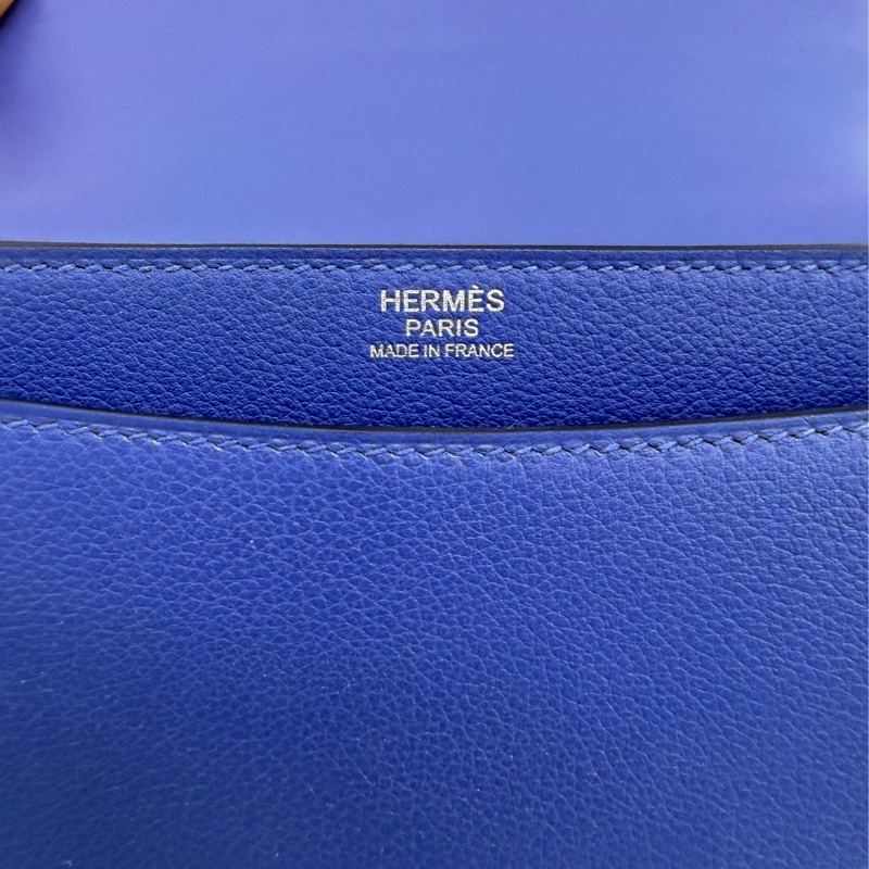HERMÈS 2002-20 Blue Leather-4