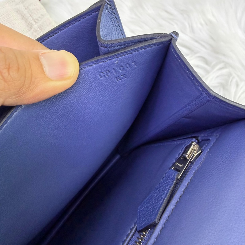 HERMÈS 2002-20 Blue Leather-5