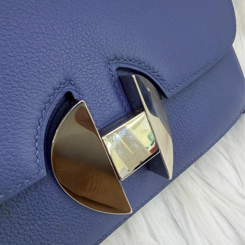 HERMÈS 2002-20 Blue Leather-6