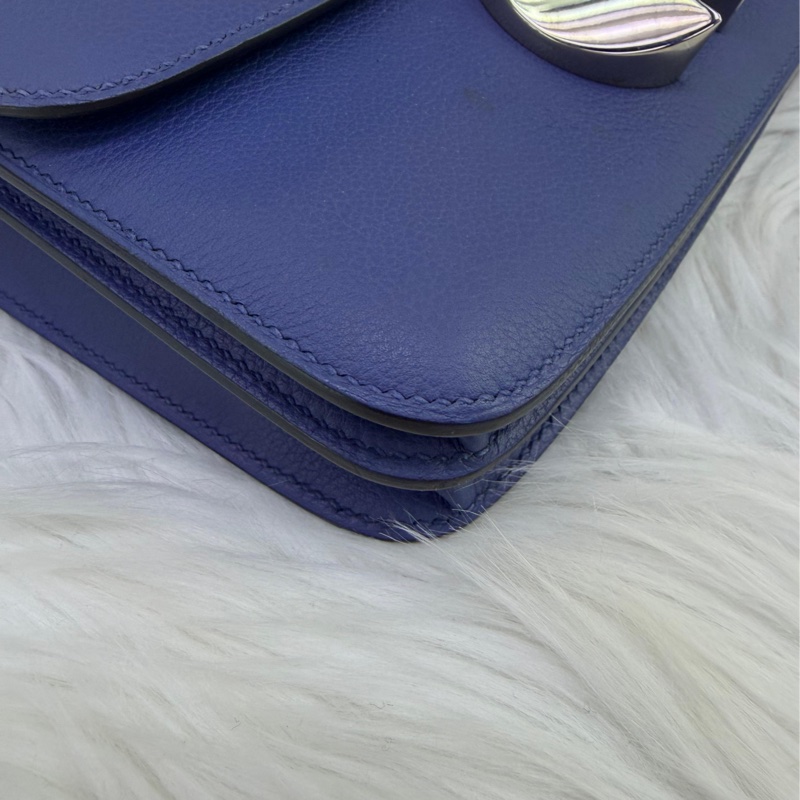 HERMÈS 2002-20 Blue Leather-9