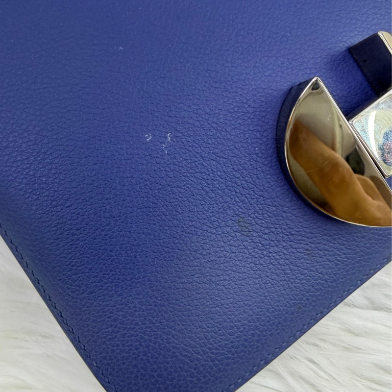 HERMÈS 2002-20 Blue Leather-12