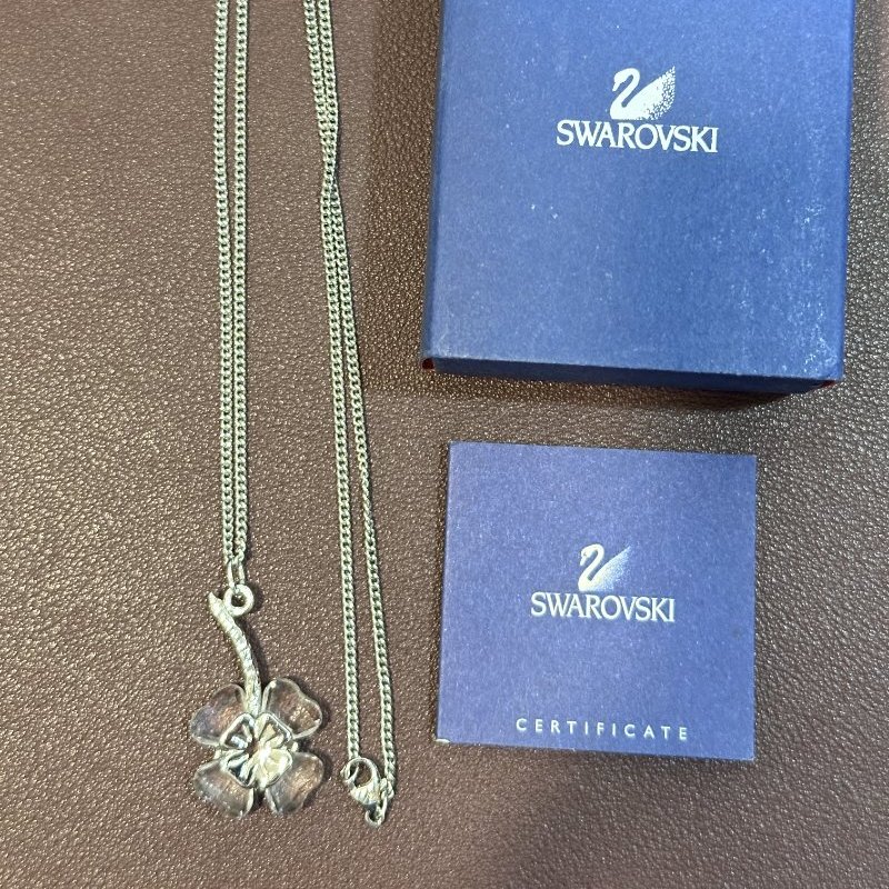 Swarovski 施華洛世奇幸運草水晶項鍊-3