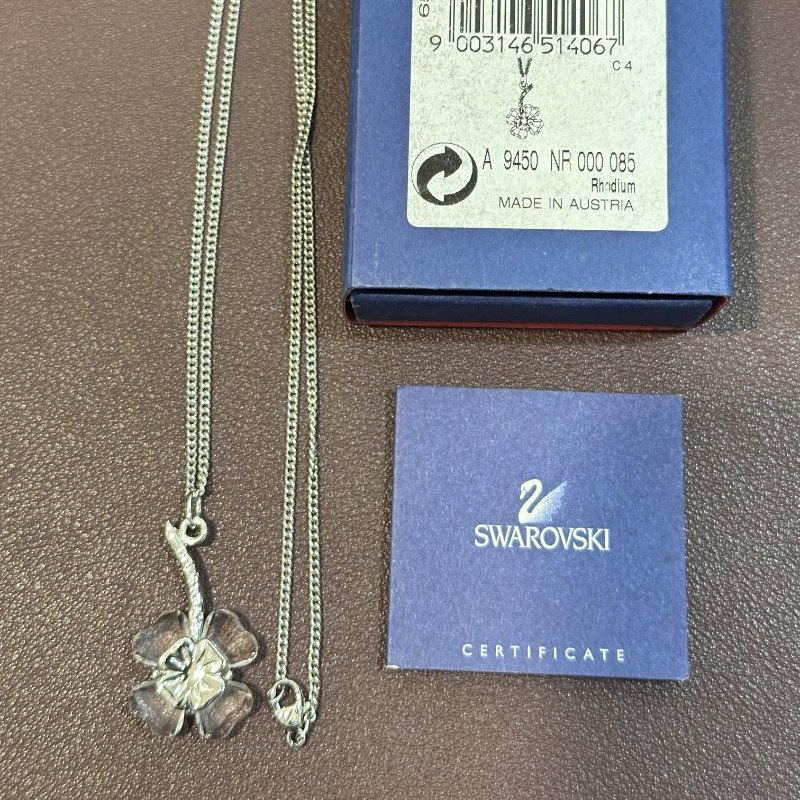 Swarovski 施華洛世奇幸運草水晶項鍊-4