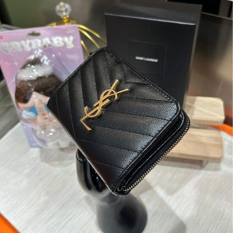 Saint Laurent wallet calfskin Ysl 銀包-2