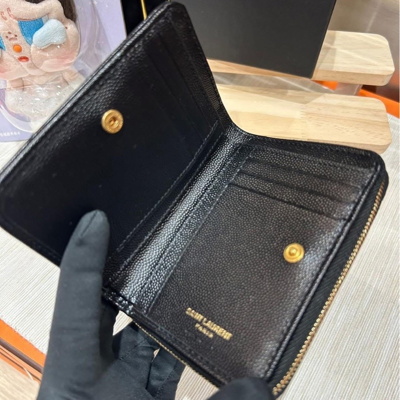 Saint Laurent wallet calfskin Ysl 銀包-5