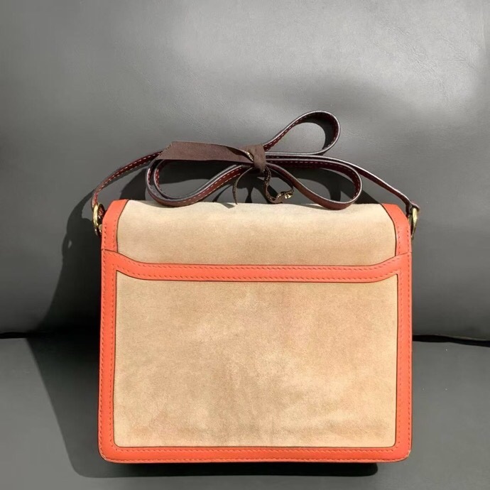 Hermes 愛馬仕 roulis 豬鼻子 23 拼色皮拼鹿皮 T 刻-1