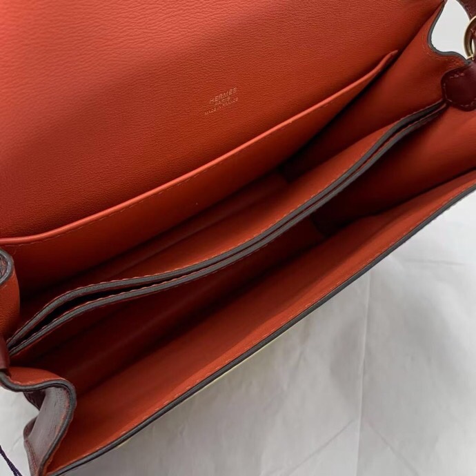 Hermes 愛馬仕 roulis 豬鼻子 23 拼色皮拼鹿皮 T 刻-8