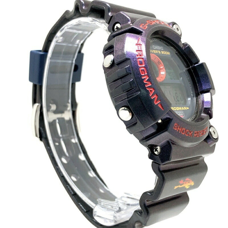 G-SHOCK CASIO FROGMAN 手錶 GW-201-6 毒蛙 馬約拉色 堅固太陽能 偏光塗層 蒙面蛙 EL 2001 年 8 月發售 三國丘店 IT53PFMLQ0V1-1