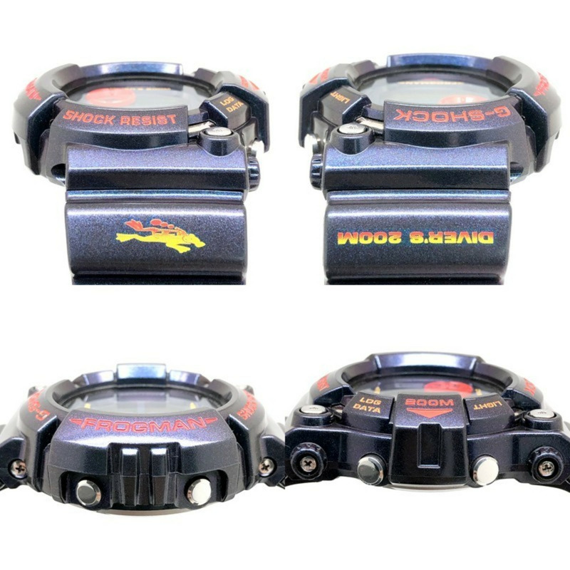 G-SHOCK CASIO FROGMAN 手錶 GW-201-6 毒蛙 馬約拉色 堅固太陽能 偏光塗層 蒙面蛙 EL 2001 年 8 月發售 三國丘店 IT53PFMLQ0V1-4