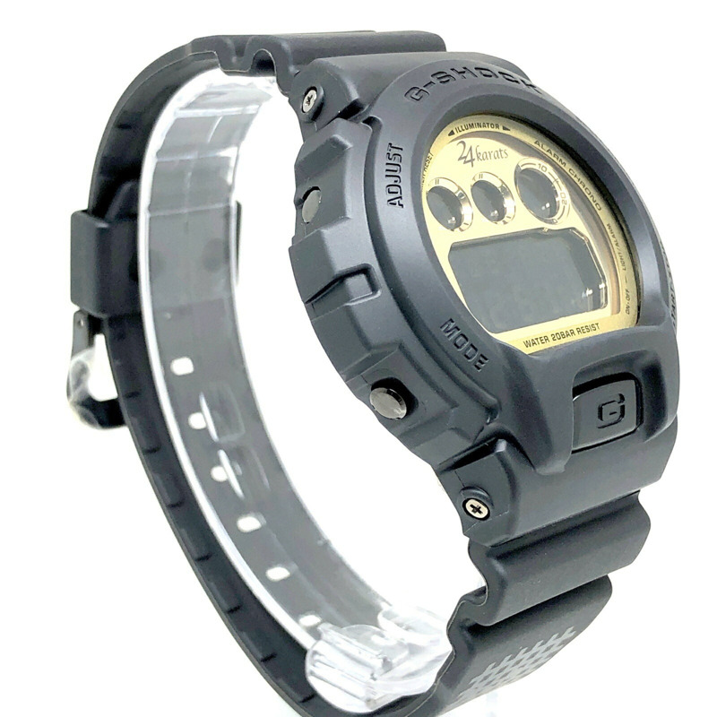 G-SHOCK CASIO DW-6900FS 腕錶，24K金，與 EXILE、JSB III 和 RAMPAGE 的第三款聯名款。黑金款。 2012年發售。三國丘店。 ITA6X9V4WAEQ-1