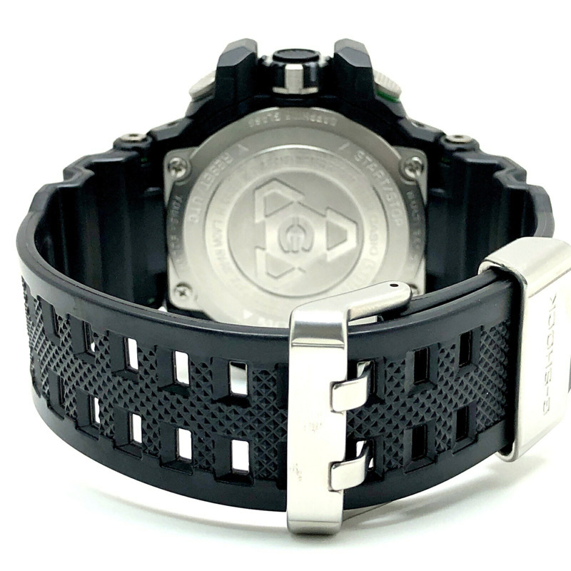 G-SHOCK CASIO GRAVITYMASTER GW-A1100-1A3 手錶,電波太陽能,3G 抗震,抗離心力,羅盤功能,黑綠色,2013 年 6 月發售,三國丘店,IT49H6AAP5W0-6