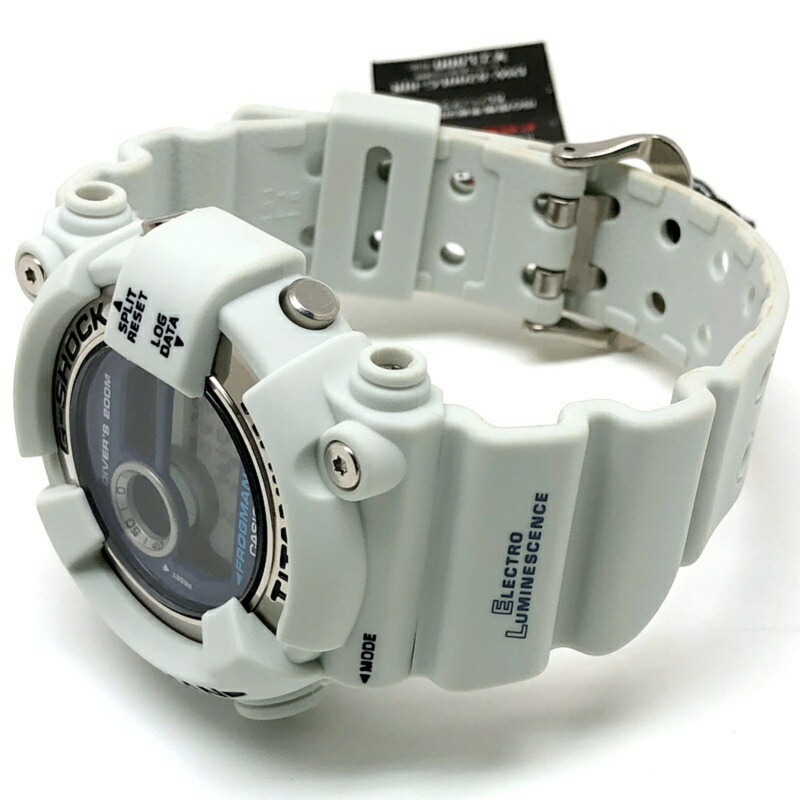 G-SHOCK CASIO DW-8200LG-8 FROGMAN 男款白灰色手錶(潛水蛙EL)2000年5月發售(三國丘店)ITZEWO2I46TG-4