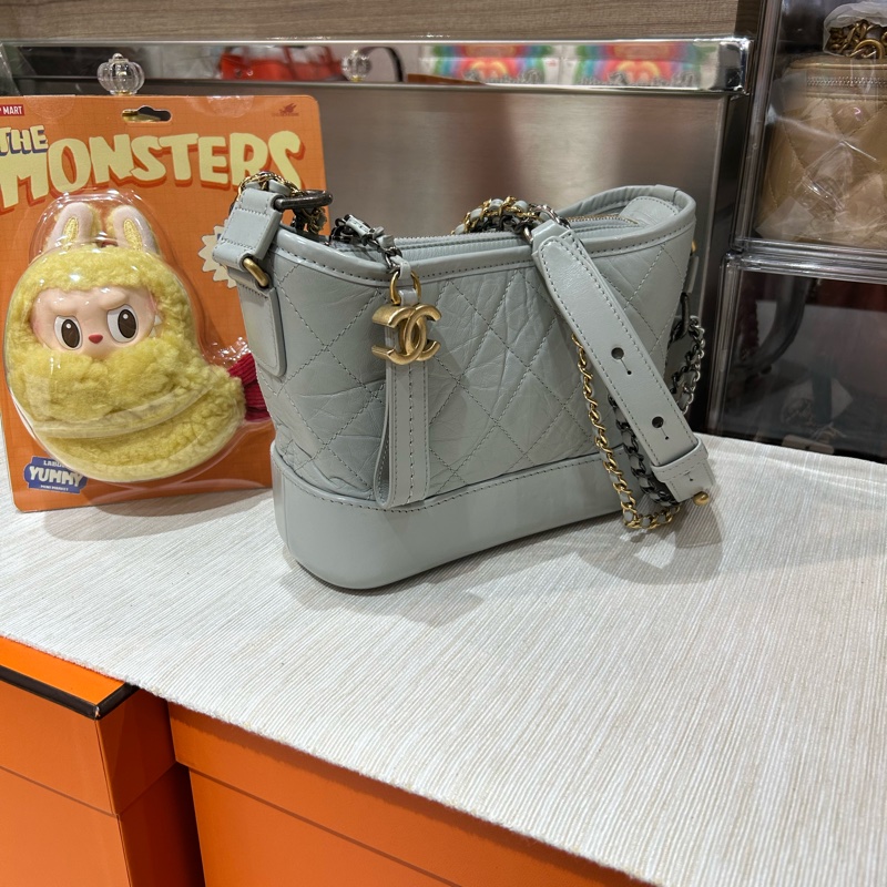 Chanel Gabrielle hobo small grey-1