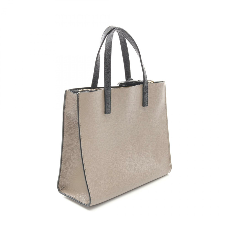 MARC JACOBS 磨砂迷你托特單肩包手提包 M0016132 皮革米色黑色二手-1